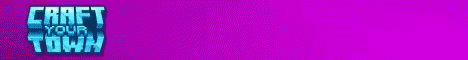 CraftYourTown Minecraft survival server banner - play.craftyourtown.com